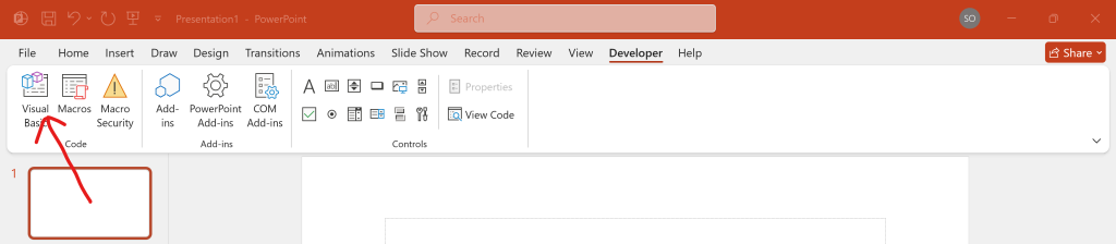 Setting Up VBA in PowerPoint guide screenshot 