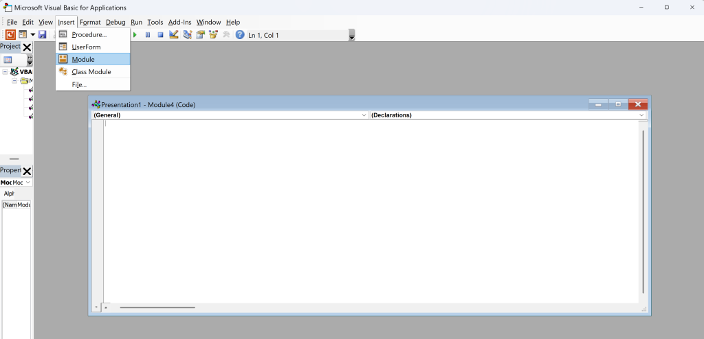 Setting Up VBA in PowerPoint guide screenshot 