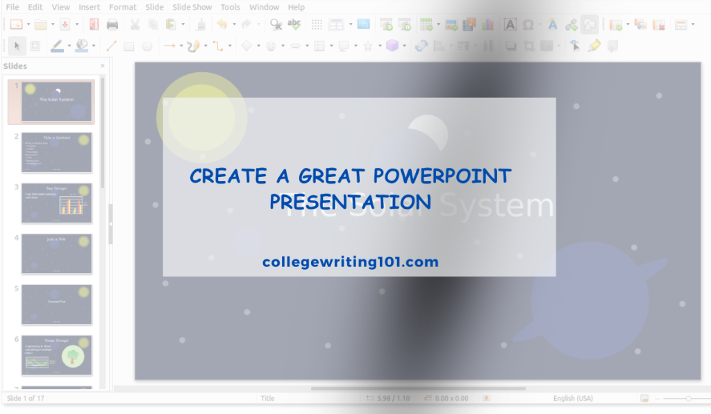 Create a Great PowerPoint Presentation