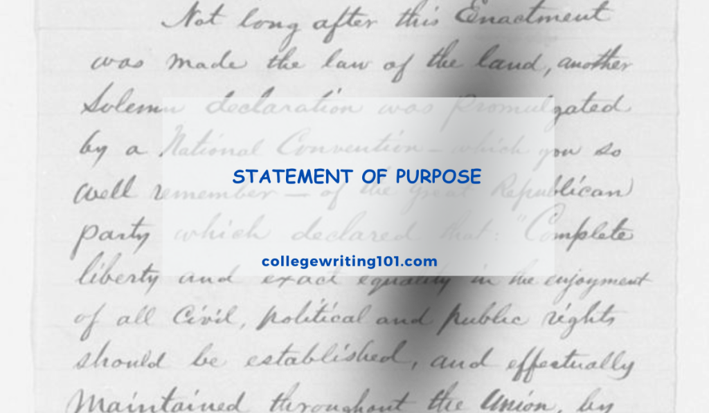 Statement of Purpose