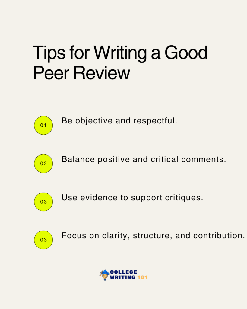 Tips for Writing a Good Peer Review