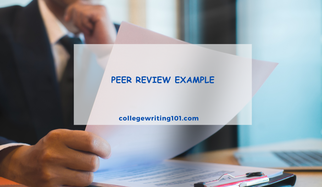 Peer Review Example