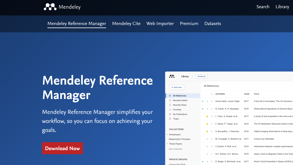Mendeley Reference Manager 