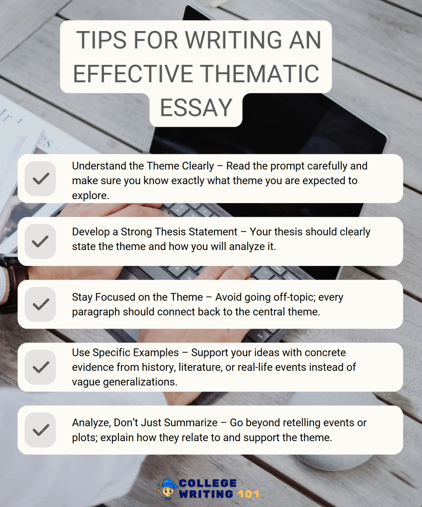 Tips for Writing an Effective Thematic Essay