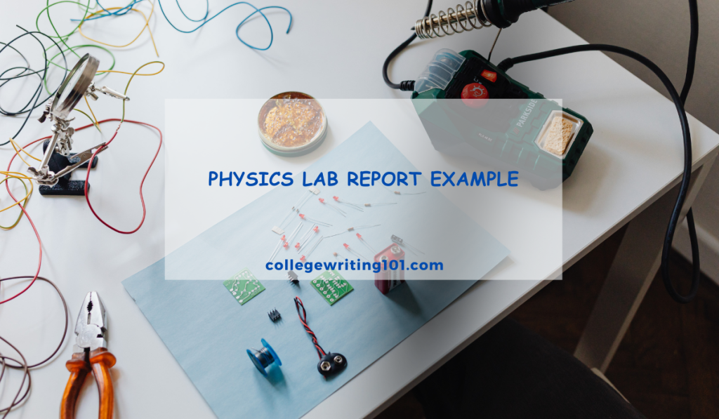 Physics Lab Report Example